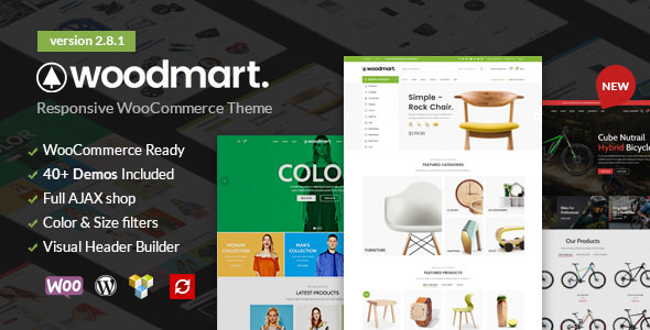 Download Free WoodMart v2.8.1 – Responsive WooCommerce WordPress Theme