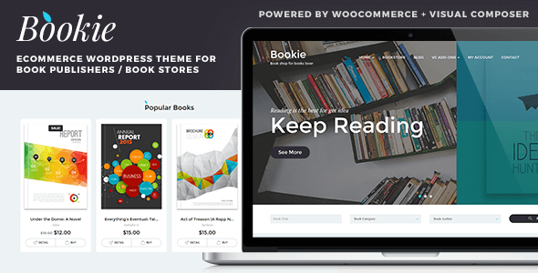 Download Free Bookie v1.3.7 – WordPress Theme for Books Store
