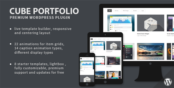 Download Free Cube Portfolio v1.16.6 – Responsive WordPress Grid Plugin