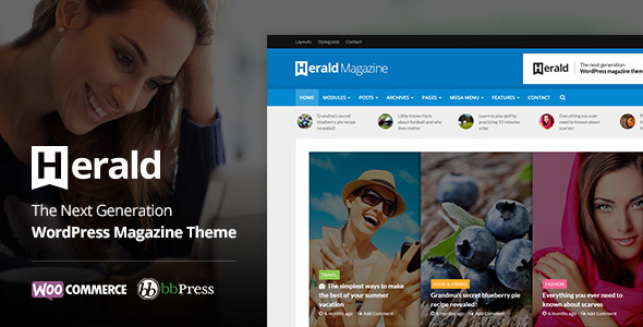 Download Free Herald v2.1.2 – News Portal & Magazine WordPress Theme