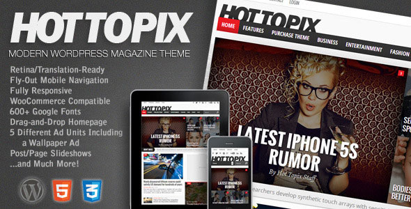 Download Free Hot Topix v3.3.1 – Modern WordPress Magazine Theme