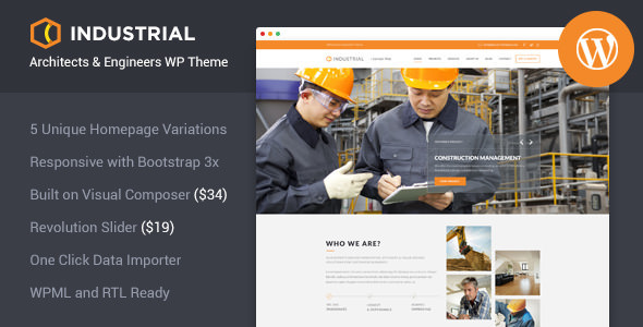 Download Free Industrial v1.3.1 – Architects & Engineers WP Theme