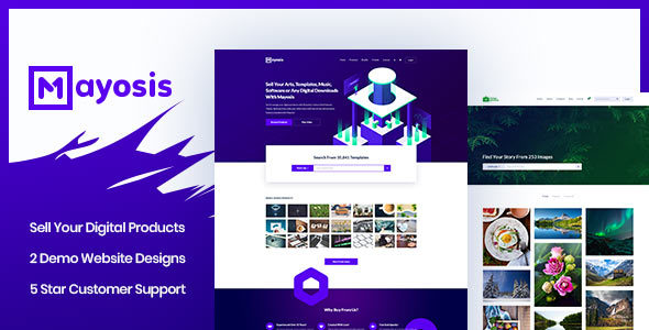 Download Free Mayosis v2.1.2 – Digital Marketplace WordPress Theme