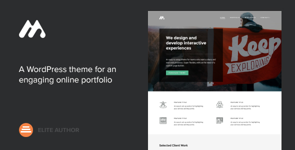 Download Free Meth v2.1.1 – A Minimal One Page Portfolio Theme