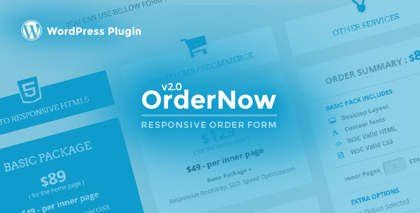 Download Free OrderNow v2.0.1 – Responsive Order Form WordPress Plugin