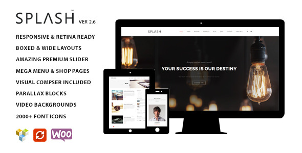 Download Free Splash v2.6 – Multipurpose WordPress Theme