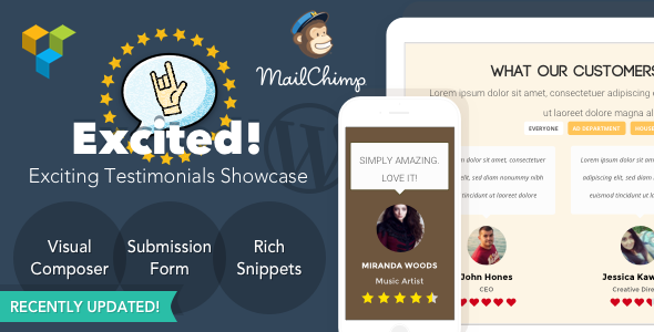 Download Free Testimonials Showcase for WordPress v1.3.2 — Excited!