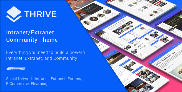 Download Free Thrive v3.0.9.1 – Intranet & Community WordPress Theme