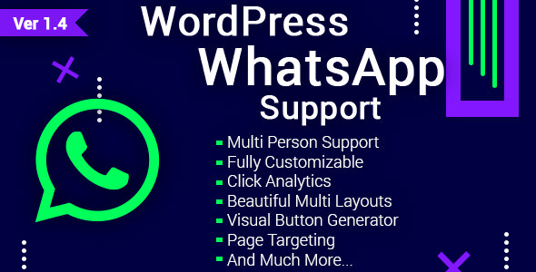 Download Free WordPress WhatsApp Support v1.4.4