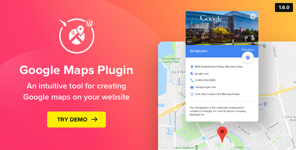 Download Free WP Google Maps v1.6.0 – Map Plugin for WordPress