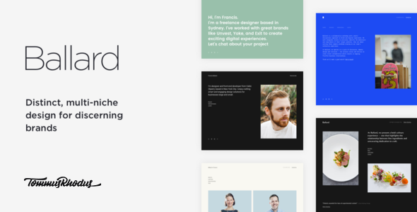 Download Free Ballard v1.0.3 – Responsive CV WordPress Theme