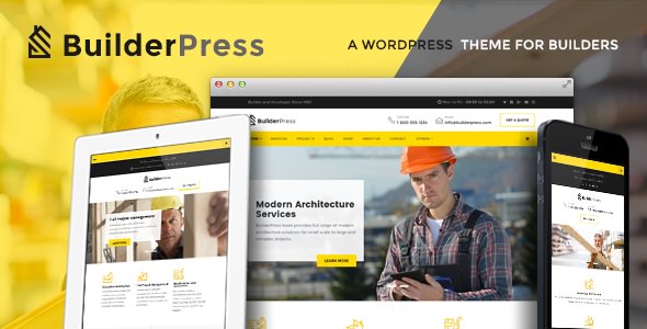 Download Free BuilderPress v1.0.4 – WordPress Theme for Construction