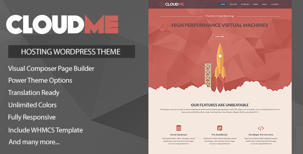 Download Free Cloudme Host v1.1 – WordPress Hosting Theme + WHMCS