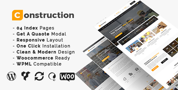 Download Free Construction v3.4 – Construction And Building Business Theme