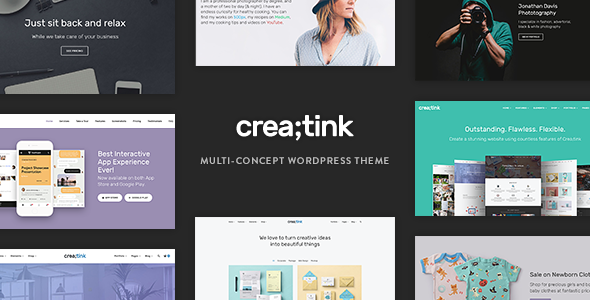 Download Free Creatink v1.0.5 – Multi-Concept Responsive WordPress Theme