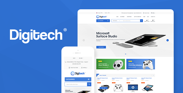 Download Free Digitech v1.0.2 – Technology Theme for WooCommerce WordPress