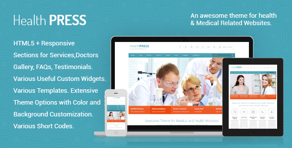 Download Free HealthPress v1.7.2 – Health and Medical WordPress Theme