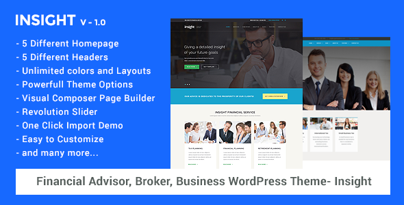 Download Free Insight v1.3.3 – Financial Advisor, Business Theme
