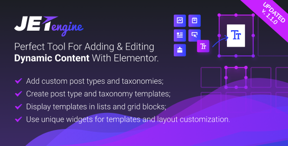 Download Free JetEngine v1.1.3 – Adding & Editing Dynamic Content