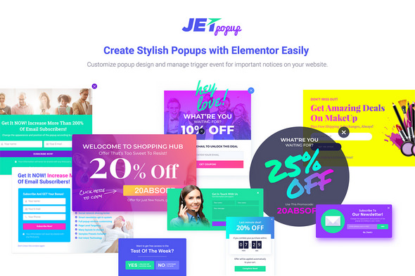 Download Free JetPopup v1.0.1 – Popup Addon for Elementor Plugin