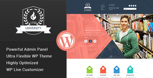 Download Free Lacero v1.3.2 – Education & University WordPress Theme