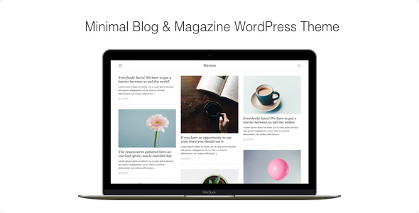 Download Free Maxima v1.2.3 – Minimal Blog & Magazine WordPress Theme