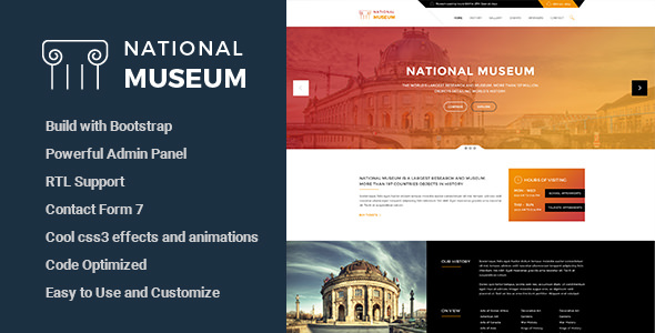 Download Free Museum v2.0.2 – Responsive WordPress Theme