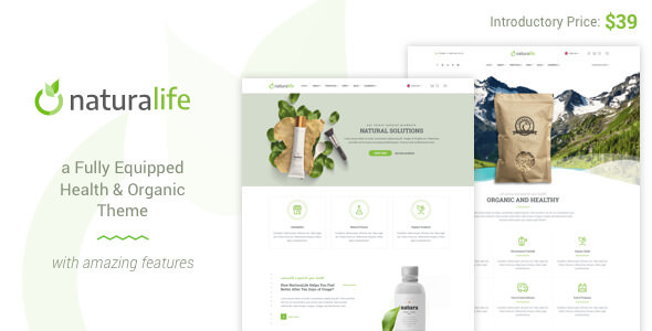 Download Free NaturaLife v1.3.1 – Health & Organic WordPress Theme