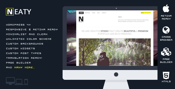 Download Free Neaty v1.0.1 – Responsive Portfolio WordPress Theme