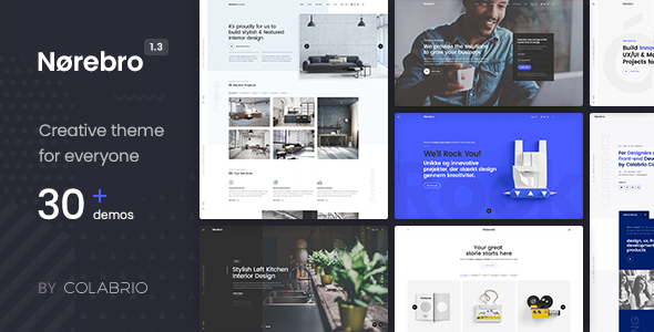 Download Free Norebro v1.3.1 – Creative Multipurpose WordPress Theme