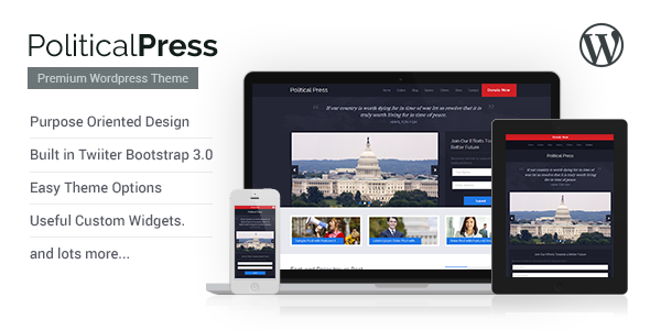 Download Free Political Press v1.4 – Responsive WordPress Theme Download Free Political Press v1.4 – Responsive WordPress Theme