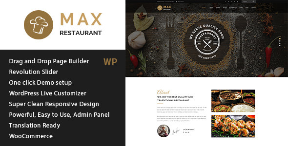 Download Free Restaurant v1.3.2 – Responsive WordPress Theme