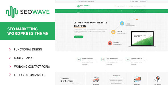 Download Free Seo Wave v1.3.2 – WordPress Theme for SEO