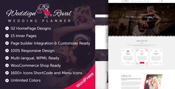 Download Free Wedding Reval v1.2 – Wedding Planner & Agency Theme