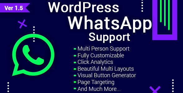 Download Free WordPress WhatsApp Support v1.5.1