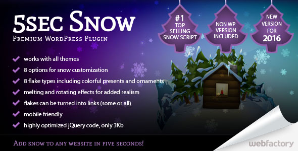 Download Free 5sec Snow v1.60 – Premium Plugin