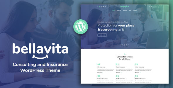 Download Free Bellavita v1.1.3 – Insurance & Finance WordPress Theme