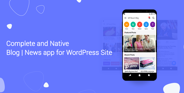 Download Free Blog and News app for WordPress Site with AdMob