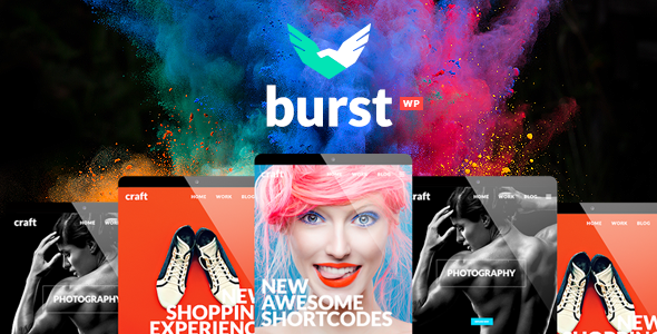 Download Free Burst v2.1 – A Bold and Vibrant WordPress Theme