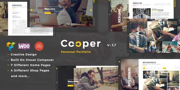 Download Free Cooper v3.6 – Creative Responsive Personal Portfolio Theme