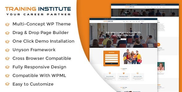 Download Free Education & Training Institute WordPress Theme