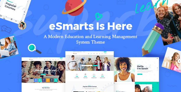 Download Free eSmarts – Theme for Education and LMS