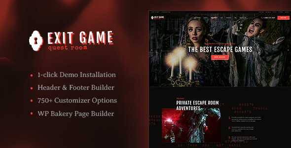 Download Free Exit Game v1.0 – Real-Life Room Escape WordPress Theme