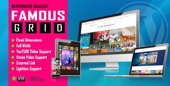 Download Free Famous v1.0.1 – Responsive Image And Video Grid