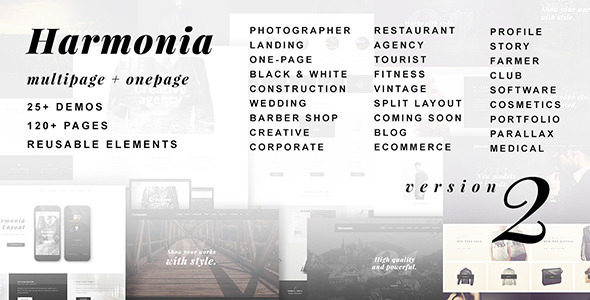 Download Free Harmonia v1.4.0 – Creative Multi-Purpose WordPress Theme Download Free Harmonia v1.4.0 – Creative Multi-Purpose WordPress Theme