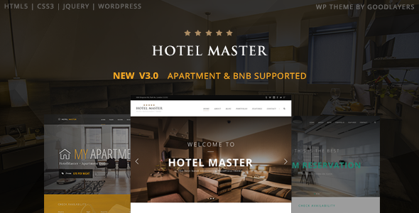 Download Free Hotel Master v3.12 – Hotel Booking WordPress Theme