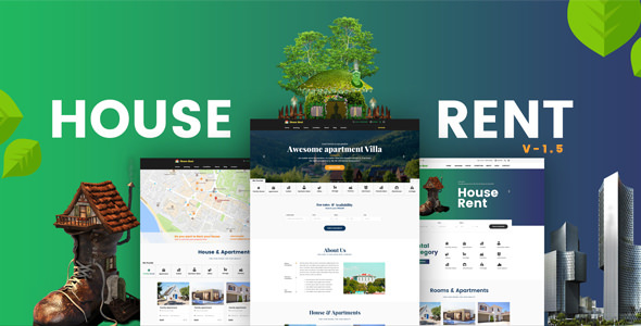 Download Free HouseRent v1.6 – Multi Concept Rental WordPress Theme