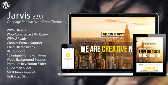 Download Free Jarvis v3.9.1 – Onepage Parallax WordPress Theme Download Free Jarvis v3.9.1 – Onepage Parallax WordPress Theme