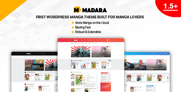 Download Free Madara v1.5.1.1 – WordPress Theme for Manga