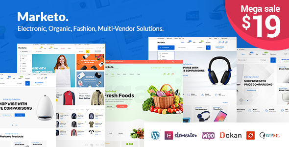 Download Free Marketo v1.2.0 – ECommerce & Multivendor Theme